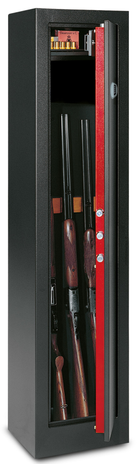 Оружейный сейф Home safe HS/400SCE Электронный+ключ черный 7 стволов Technomax 54кг